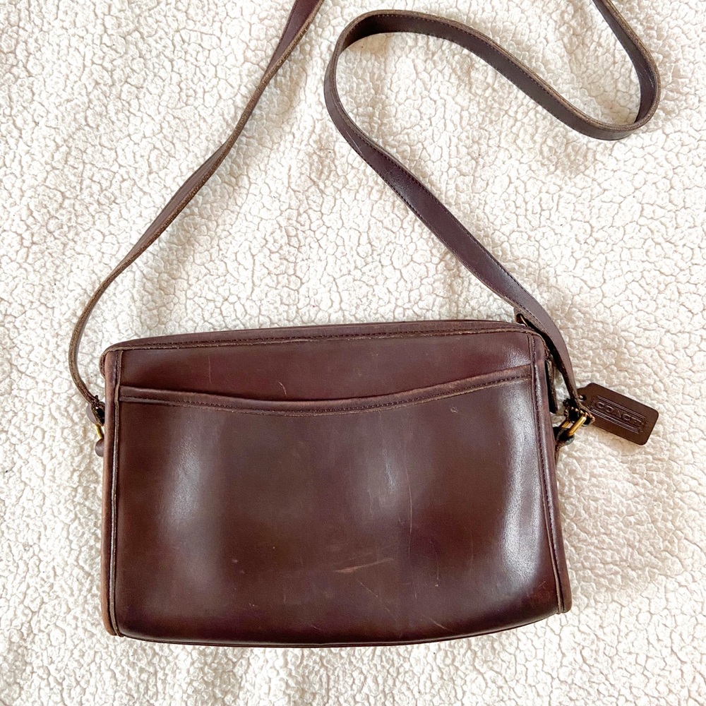 Vintage Coach 9944 Crossbody - Dark Brown